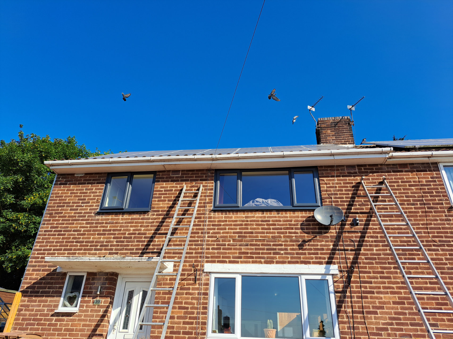 Derby House Gutter Replace Front After